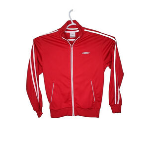 Umbro British Football Men's Jacket With Crown and British Flag Red Size M